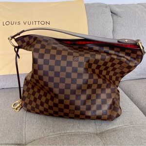 LOUIS VUITTON | “Delightful MM” in Damier Ebene
